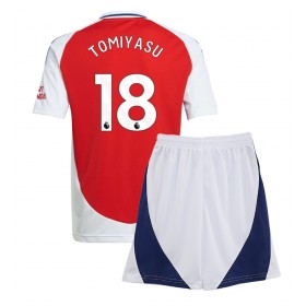 Arsenal Takehiro Tomiyasu #18 Hemmakläder Barn 2024-25 Kortärmad (+ Korta byxor)